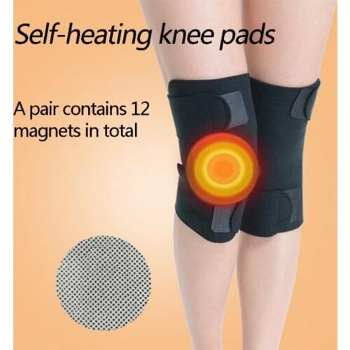 1Pair Self Heating Knee Brace Sleeve Tourmaline Magnetic Therapy Knee Pad Support Arthritis Brace Knee Pad