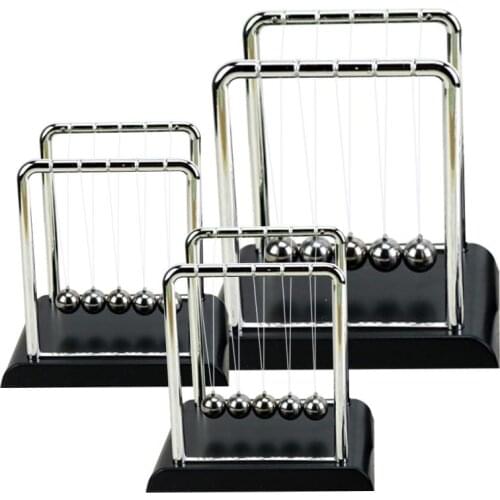 1Pc Newton Cradle Balance Ball School Teaching Supplies Physics Science Pendulum Desktop Iron Balance Ball Gift Home Decoration