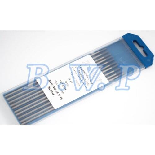 10Pcs WC20 1/8"x6"(3.2mmx150mm) Grey TIG Tungsten Electrode 2% Ceriated Tips