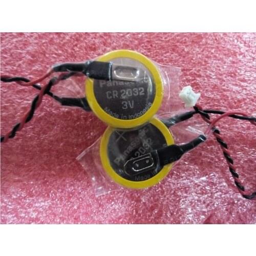 4pcs/lot Panasonic CR2032 CR 2032 3V Li-ion Button Battery Cell Batteries With Plug For Lenovo IBM Computer Motherboard