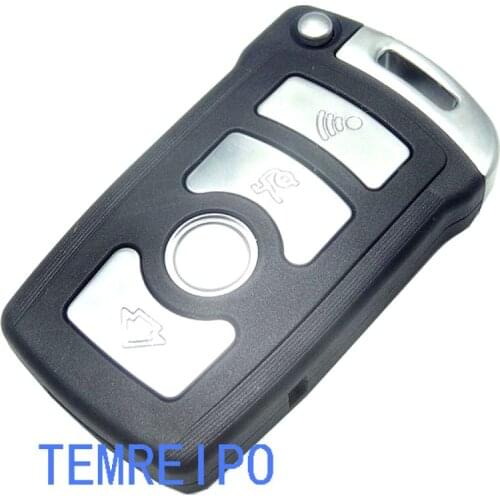 5pcs/lot Replacement Shell Smart Remote Key Keyless Entry Case Fob 4 Button For BMW 7 Series 745 750 i Li With Insert Blad