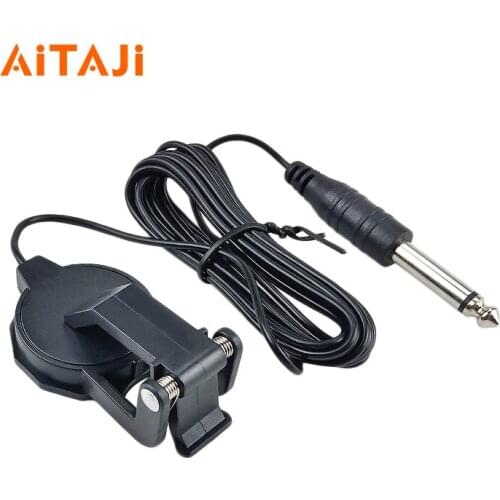AITAJI Acoustic Guitar Pickup Clip Professional Clip-on Pick-up With 2.5m Cable Universal String Instrument Accessories 1PC