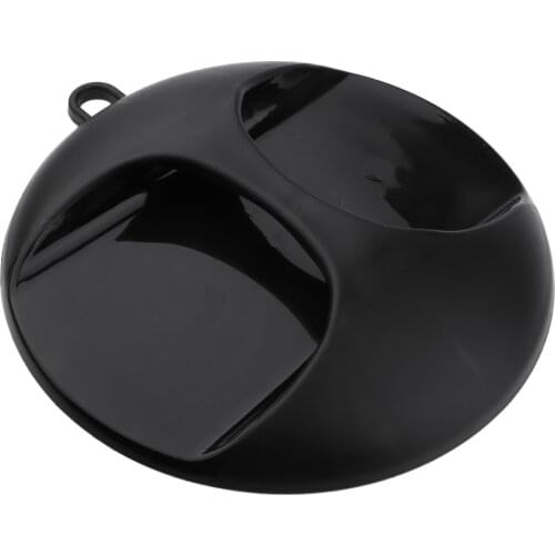 Large Professional Hairdressing Handheld Salon Round Mirror, 10'' Diameter Black