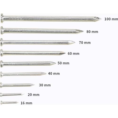 High Strength Steel Tiling Cement Nail 16-100mm Round Concrete Nailsl Picture Hanging Hooks Woodworking Hardware Fasteners
