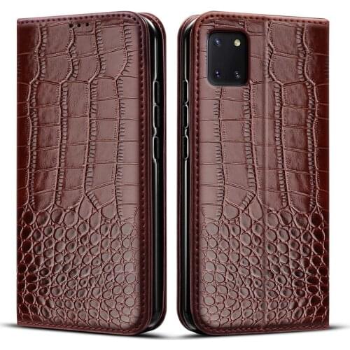 For Samsung Galaxy Note 10 Lite Case flip Crocodile texture leather Shockproof Phone Case For Samsung Note10 Lite SM-N770F case