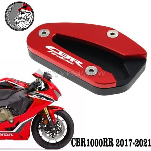 For HONDA CBR1000RR SP1 CBR 1000RR CBR 1000 RR 2017-2021 Motorcycle CNC Kickstand Foot Side Stand Extension Pad Support Plate