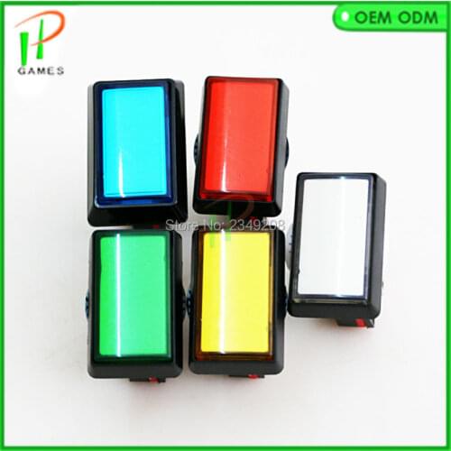 49mm*33mm 12v LED Illuminated Push Button with Microswitch for Arcade Music Game Machine
