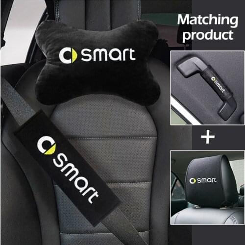 Car interior Suite Kit for Smart Fortwo Forfour453 451 Car seat neck pillow headrest cover seat belt shoulder pads handle cover