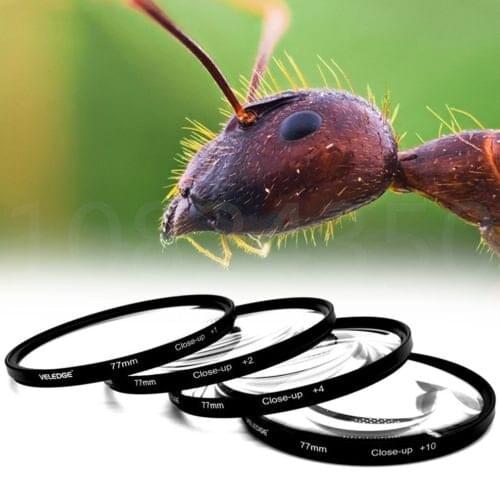 4in 1set Marco Close-up Close Up+1+2+4+10 Lens Filter Kit 4 pcs filter bag For Canon Nikon Sony pentax 55mm 58mm 62mm 67mm 72mm
