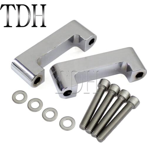 Chrome Motorcycle Front Fender Relocator Kit For Harley Electra Road King Street Glide FLHT FLHR FLTR FLHX 1996-2013