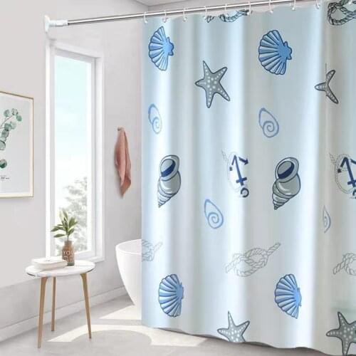 Waterproof Shower Curtain Set with Hooks for Bathroon Toilet Mildew Proof Home Decor