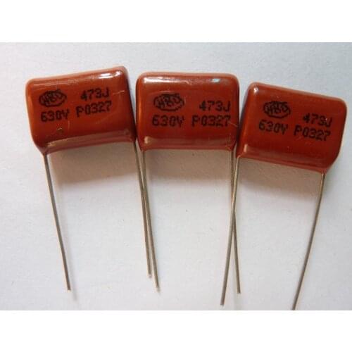 10pcs CBB 473 630V 473J CL21 0.047uF 47nF P15 Metallized Polypropylene Film Capacitor