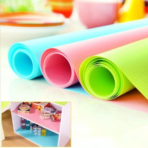 Reusable Shelf Liners Cabinet Mat Drawer Mat Moisture-Proof Waterproof Dust -Slip Fridge Kitchen Table Pad Paper DIY cutting