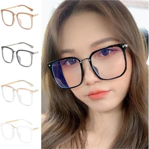 Transparent Frame Glasses Unisex Optical Eyeglasses Rice Nails Spectacles Retro Oversize Frames Clear Lens Eyewear