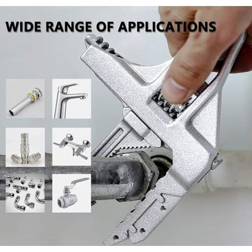 Sanitary Wrench Tool Movable Short Handle Large Opening Multifunctional Activity Universal Wrench Board Hand Plumbing Wrench