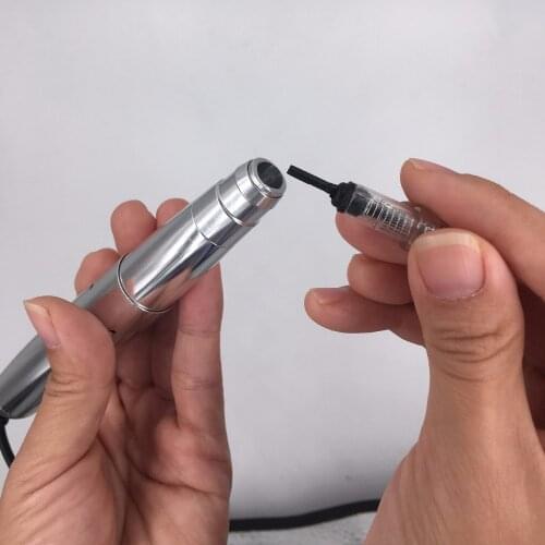 100pcs/lot 600D-G 1RL Sterilized Disposable Tattoo Needles Permanent Makeup Eyebrow Needles Supply With Grips Nouveau Contour