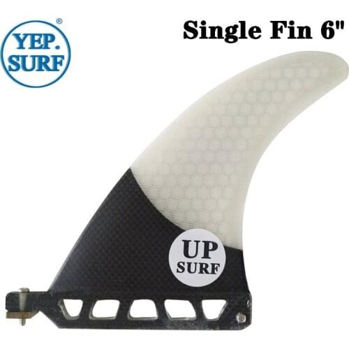 Surf Single Fin 6" Longboard Surfoard Fin White Color Fin Surfboard Fin in Surfing