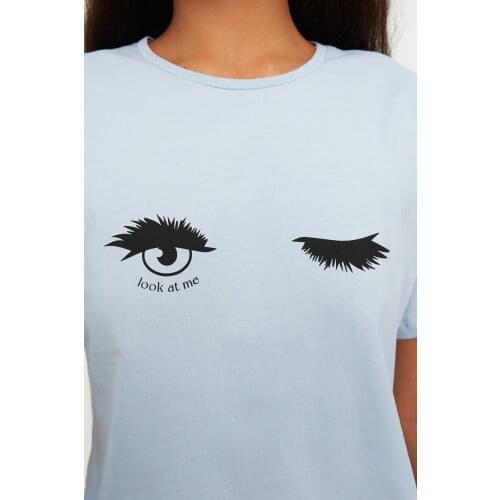 Trendyol Printed Knitted Pajamas Set THMAW22PT0315