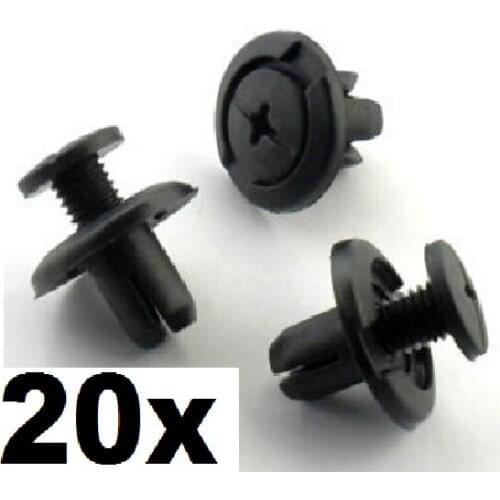 20x 8mm Screw Fit For Honda Wheel Arch Lining / Splashguard & Bumper Clips Scrivets