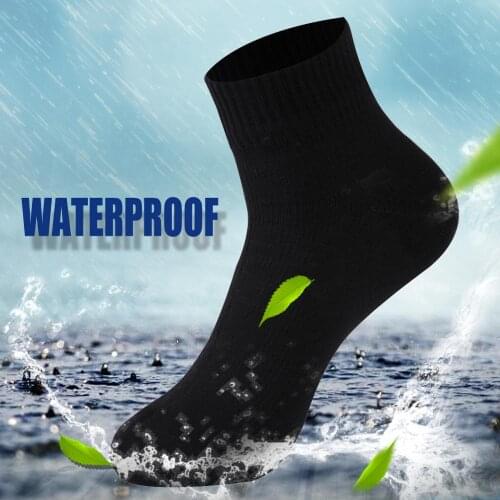 RANDY SUN Ankle Waterproof Breathable Cycling Socks Sweat Wicking Outdoor Sports Hiking Climbing Fishing Cycling Socks 1 Pair