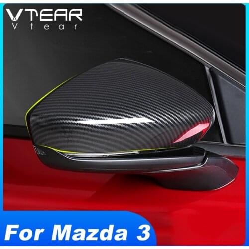 Vtear For Mazda 3 Bp Accessories 2021 2020 2019 Rearview Mirrors Cover Decorative ABS Chrome Exterior Modification Products