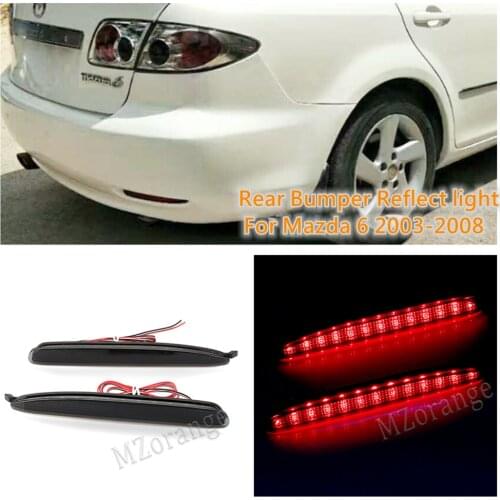 Rear Bumper Reflect light For Mazda 6 03-08 For Mazda6 Atenza Sport Rear Brake fog light Tail Stop Turn Signal Lamp