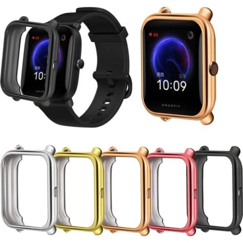 Protector Case For Xiaomi Huami Amazfit Bip/ Bip U/ POP/ Bip S Replace Watch Silicone Protective Frame Shell For Amazfit Bip U