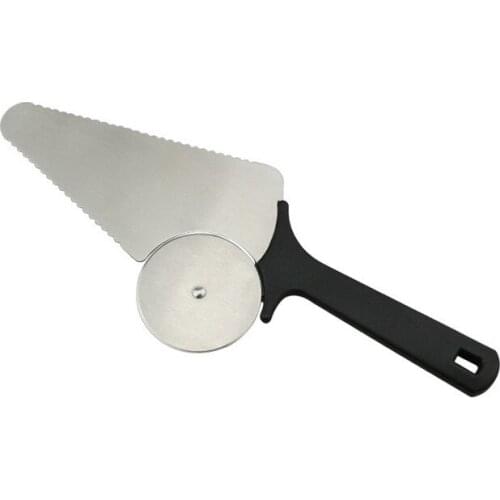 1PC 28.5x11cm Stainless Steel Pizza Cutter Round Shape Pizza Wheels Cutters Cake Bread Round Knife Cutter Pizza Tools LB 053