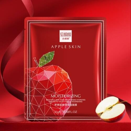 1 Pcs Oil Control And Moisturizing Apple Muscle Facial Mask Rejuvenation Smoothing Elastic Skin Care Products