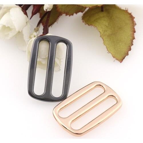 10pcs Metal Tri-glides Belt buckles 32mm 1.25'' Gun black Strong Shoulder Bag Strap Belt Web Rectangle Adjust Slider Loop Rings