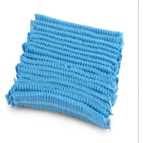 100pcs Non-woven Disposable Shower Caps Anti Dust Hat Women Men Bath Cap Spa Hair Salon Protection Mushroom Cap Bath Supplies