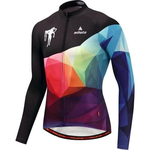 Miloto 2017 Men Long Sleeve Cycling Jersey Bicycle clothing roupa ciclismo Autumn Cycling Clothing Maillot Ciclismo