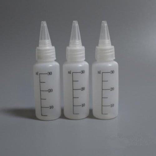30ML Oil bottle Empty bottle unicorn bottle with white cap ,empty bottle with scale screen printing F20172914