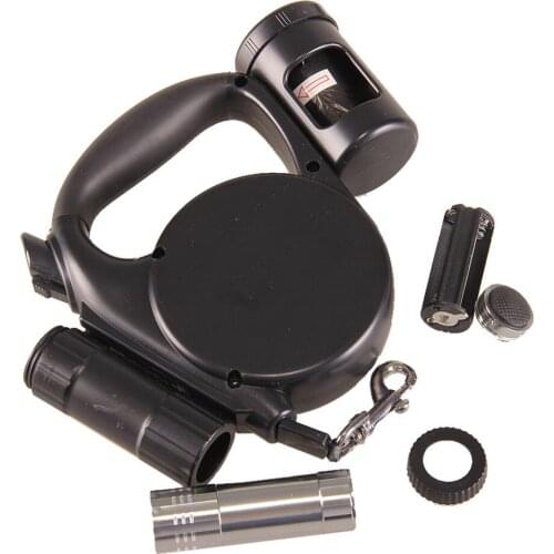 4.5M Multi-function Dog Leash LED Light With Garbage Bags Pet Leash Durable Automatic Retractable Nylon Dog Lead Pet Supplies