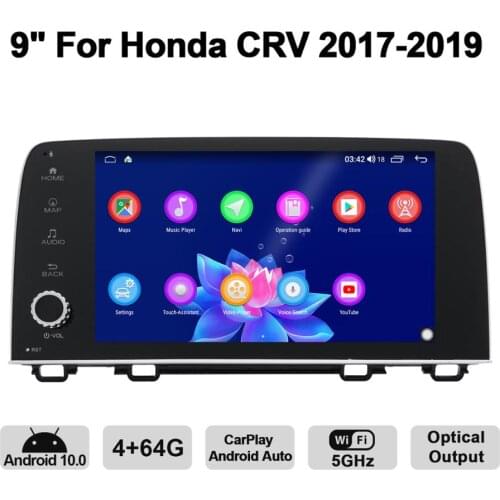 JOYING one din 9" HD Screen Octa-Core head unit car radio player Android 8.1 for Honda CRV2016-2017 autoradio 4GB+64GB GPS Map