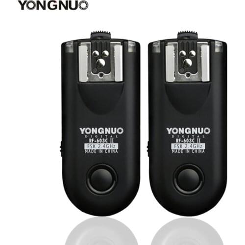 YONGNUO RF-603 II RF603II Wireless Flash Trigger 2 Transceivers for Canon Nikon Camera and YN-560III YN-560IV flash photoflash