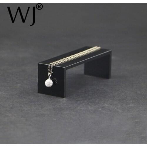 Black Acrylic Middle Riser Counter Cosmetic Showcase Bracelet Necklace Jewelry Display Stand Holder Craft Rack Photography Props