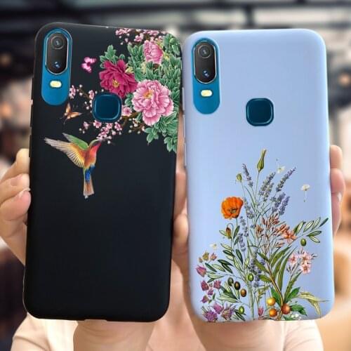 Flower Case For Vivo Y12 Y15 Y17 Phone Cover Fashion Painted Soft Coque For Vivo Y11 2019 Y 11 12 15 17 Y3 U10X 1906 1904 Fundas