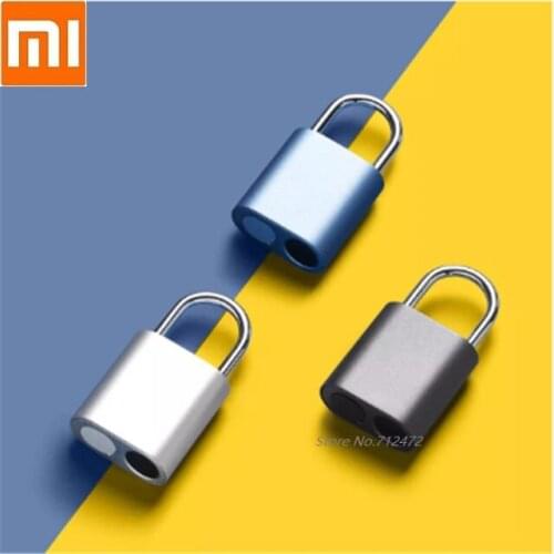 For New nocloc smart fingerprint padlock home dormitory cabinet lock Luggage electronic anti-theft lock IPX7 waterproof