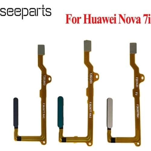 For Huawei Nova 7i Home Button Fingerprint Touch ID Sensor Flex Cable Ribbon Replacement Nova 7i JNY-L22B JNY-L21A JNY-L01A