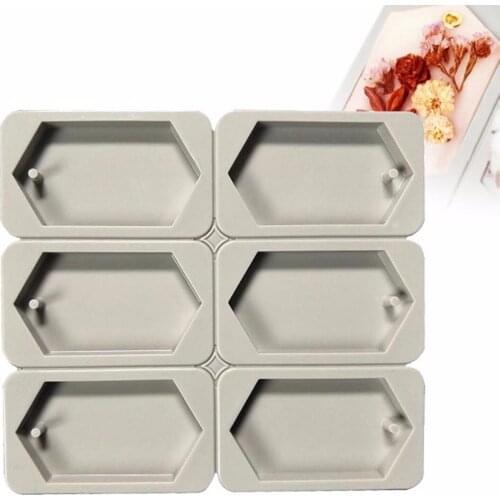JX-LCLYL 6-Cavity Mould Hexagonal Aromatherapy Wax Plaster Epoxy Soap Silicone Molds DIY