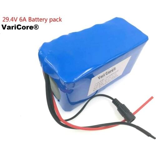 VariCore 24V 6Ah 7S3P 18650 Lithium Ion Battery 29.4V 6000mAh For Electric Bicycle