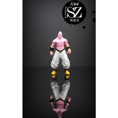 1/64 Scale Resin Die Casting Figure Model Cartoon Character Magic Buu Car Model Decoration Toy Scene Layout Model Free Shipping