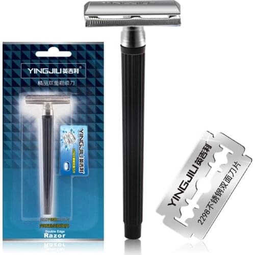Razor mens razor classic manual razor double edge safety razor metal traditional razor New adjustable double side safety razor