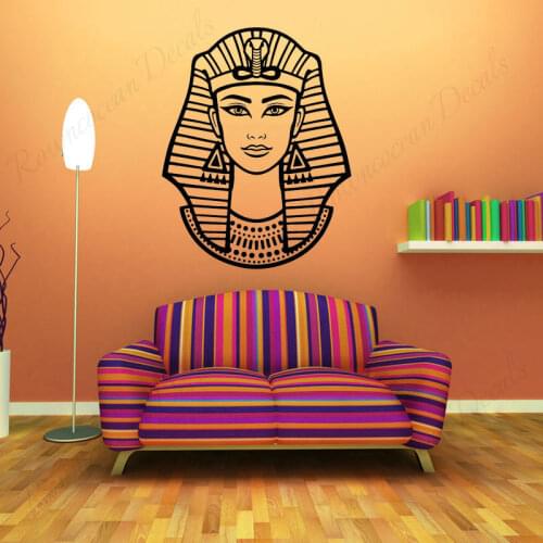 Egyptian Queen Wall Sticker Vinyl Art Home Decor Living Room Bedroom Ancient World Egypt Beautiful Woman Decals Murals 4610
