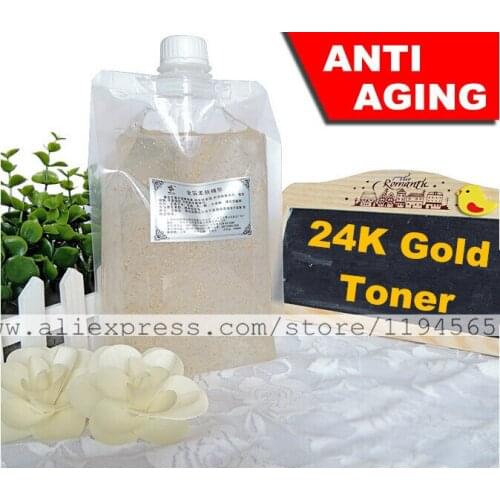 1KG Nano 24K Decleo r Gold Foil Toner Skin Care Serum Anti Aging Wrinkles Whitening Mosturizing 1000ml Beauty Salon Equipment