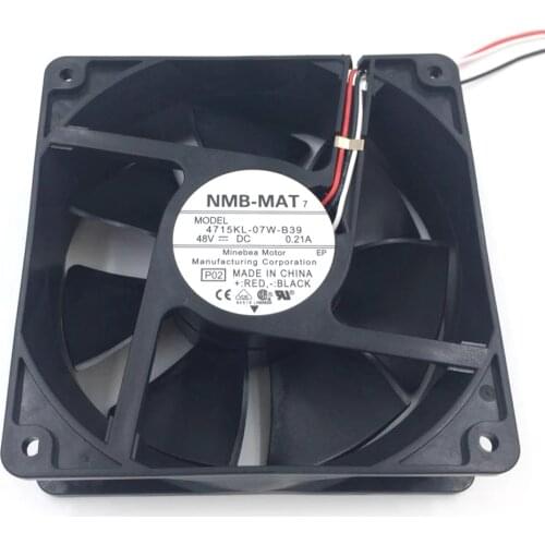 NMB-MAT 4715KL-07W-B39 12038 48V 0.21A Cooler Cooling Fan