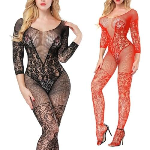 New Sexy Teddy Lingerie Women Hot Erotic Transparent Lingerie Sexy Costumes Fishnet Body Stocking