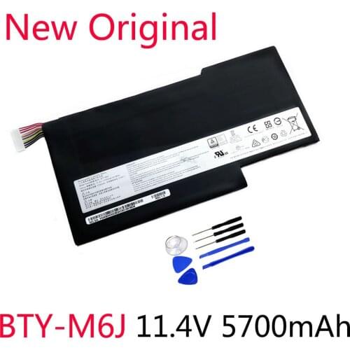 11.4V New BTY-M6J Laptop Battery For MSI GS63VR GS73VR 6RF-001US BP-16K1-31 9N793J200 Tablet PC MS-17B1 MS-16K2 5700mAh