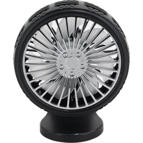 Cool Colorful Car Cooling Fan Automobile Vehicle Clip Fan Powerful Quiet Ventilation Electric Car Fans With LED Lights For Home